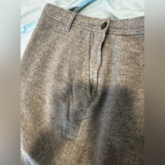 J Crew Women’s Wool Nylon Cashmere Mini Skirt Gray Lined. Sz: 10. Pockets. - Picture 5 of 13